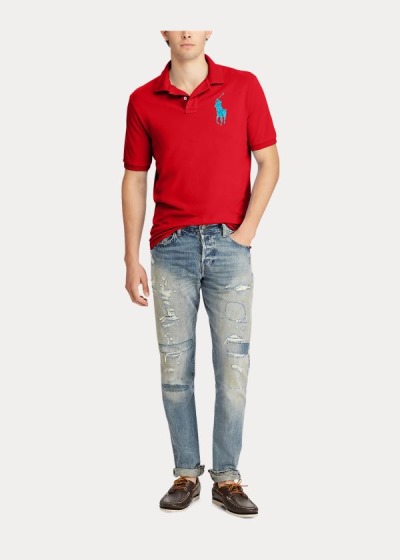 Men's Polo Ralph Lauren Custom Slim Fit Mesh Polos | 759864PKR